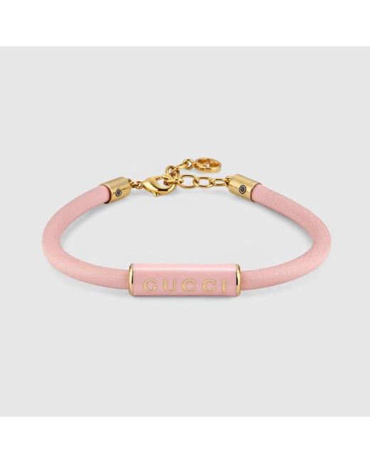 Gucci Pink Bracelet With Enamel