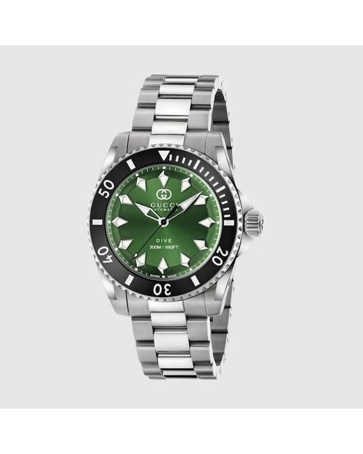 Reloj Dive Gucci de color Green
