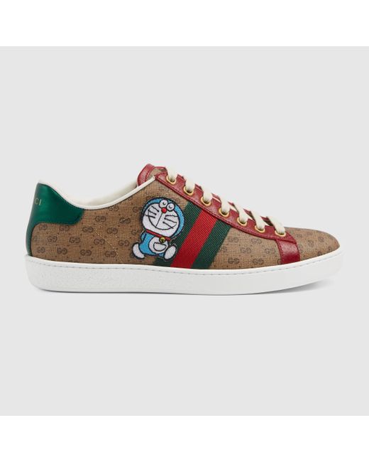 Gucci 公式 グッチ エース ドラえもん X ウィメンズ スニーカー Detail 2ベージュ エボニー ミニggスプリームベージュ Lyst Gucci 公式 グッチ エース ドラえもん X ウィメンズ スニーカー Detail 2ベージュ エボニー ミニggスプリームベージュ Lyst
