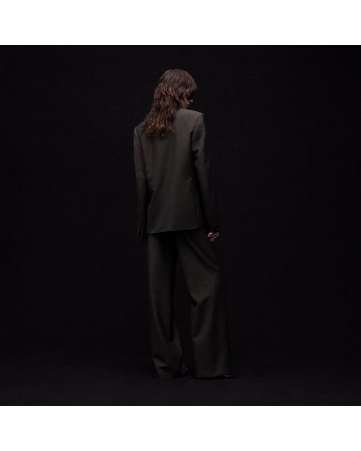 Gucci Brown Pinstripe Wool Mohair Pants, Size 36 It, Ready-To-Wear