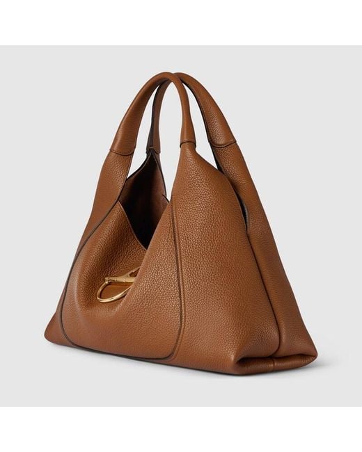 Gucci Brown Softbit Maxi Shoulder Bag