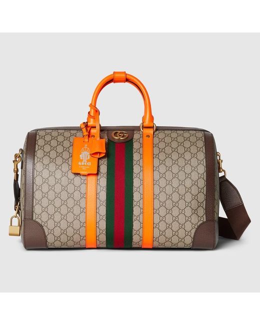 Gucci Mittelgroße Savoy Reisetasche in Orange für Herren