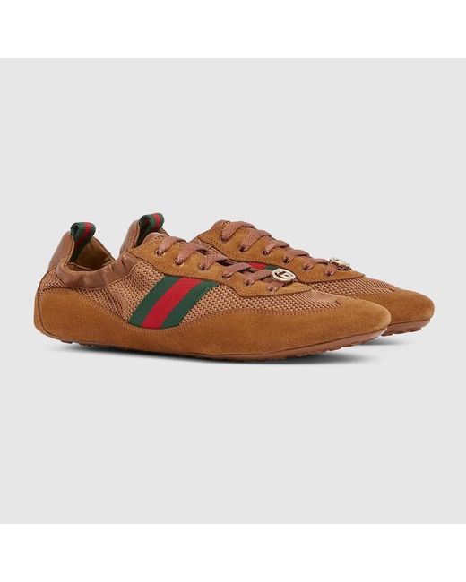 Gucci Brown Shift Damensneaker, Größe
