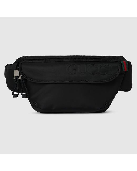 Black gucci fanny pack deals