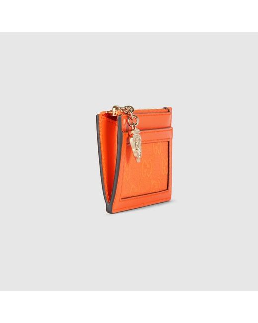 Portefeuille Porte-cartes Luce Gucci en coloris Orange