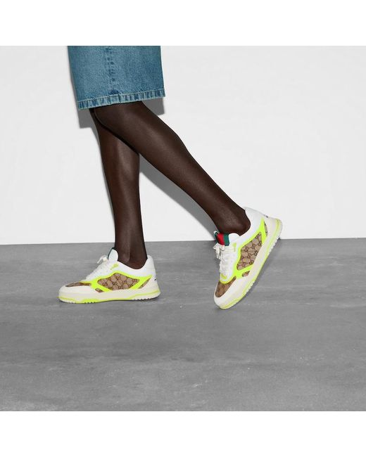 Gucci Yellow Re-web Sneaker for men
