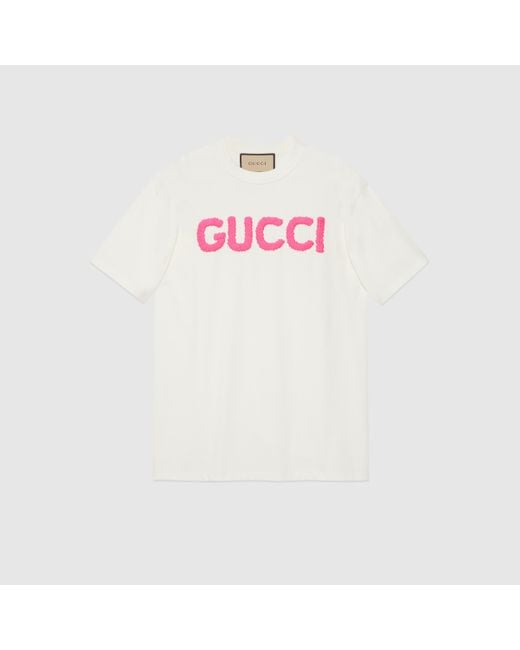 Gucci コットンジャージー ショートスリーブ Tシャツ, ホワイト, ウェア White