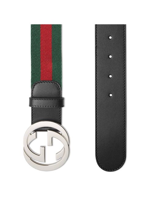 Gucci Web Belt With G Buckle in Green for Men - Save 45% - Lyst