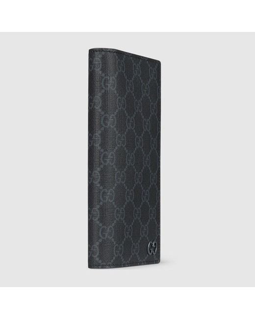 Gucci Gray Interior Gg Long Wallet for men