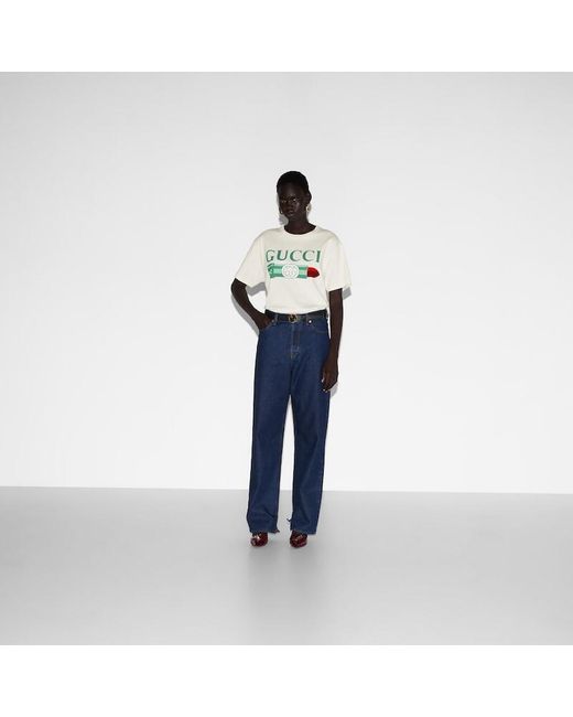 Gucci G-loved オーバーサイズコットンtシャツ White