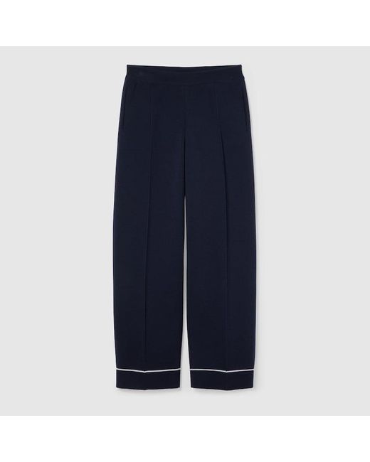 Pantalón De Lana Fina, Talla Gucci de color Blue
