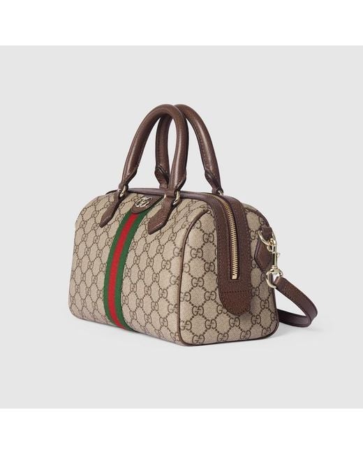 Gucci Metallic Ophidia Medium Boston Bag