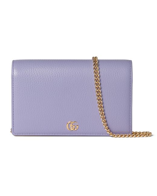 Gucci Purple GG Marmont Mini Chain Bag