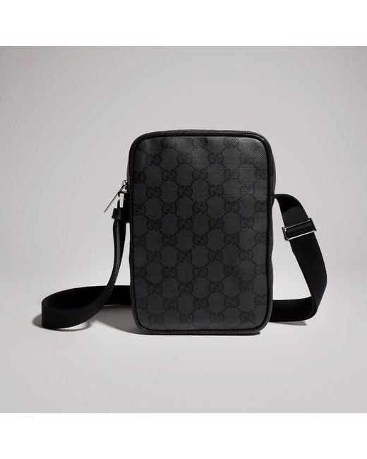 Gucci Black Essence Classic Mini Bag, Original Gg Fabric for men