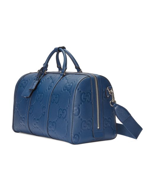 Gucci Blue Jumbo GG Small Duffle Bag for men
