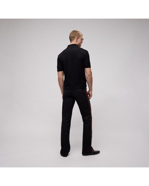 Gucci Black Gg Technical Jersey Jacquard Polo Shirt, Size Xs, Ready-To-Wear for men