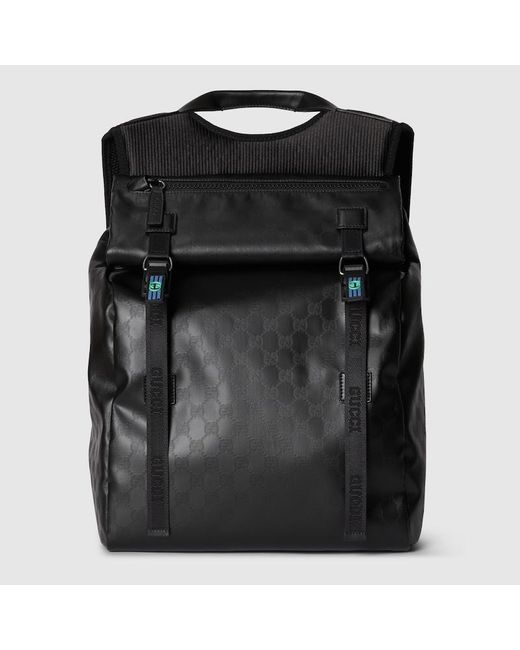 Gucci Black GG Crystal Backpack for men