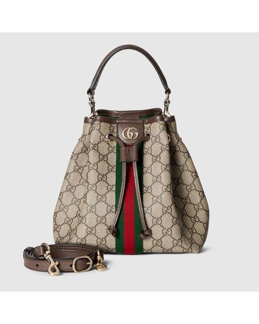 Bolso Bombonera Ophidia Pequeño Gucci de color Brown