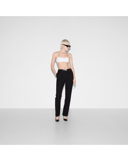 Gucci White Sparkling Jersey Bikini, Ready-To-Wear