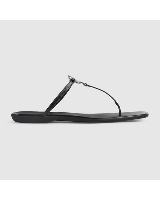 Gucci Black Thong Sandal, Uk for men