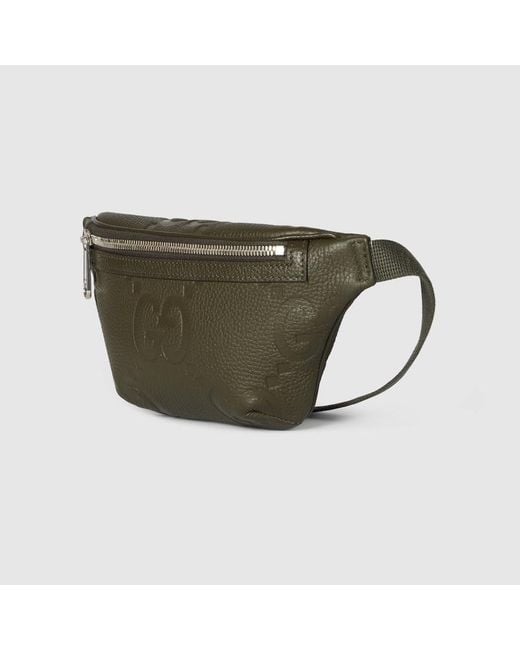 Gucci Gg Jumbo Small Belt Bag, Size 75, Leather in Green for Men