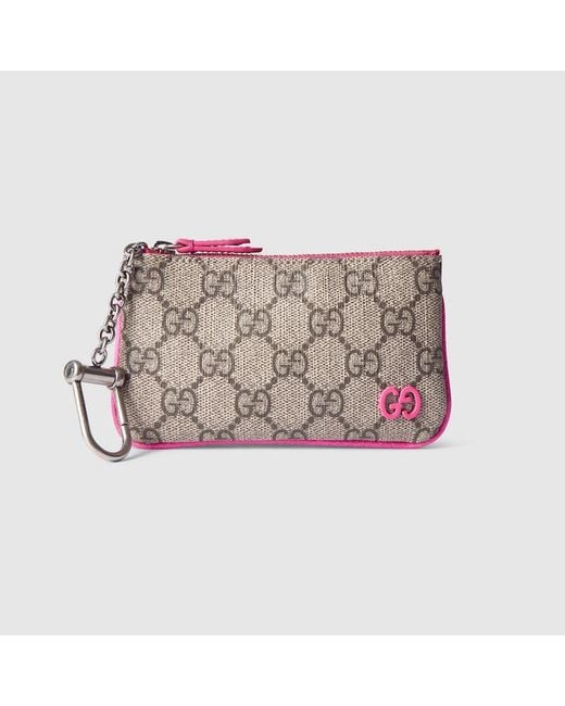 Gucci Bright Trim Key Pouch in Pink for Men | Lyst Gucci Bright Trim Key Pouch in Pink for Men | Lyst