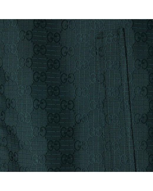 Gucci Green Reversible Cotton Ripstop Zip Jacket for men