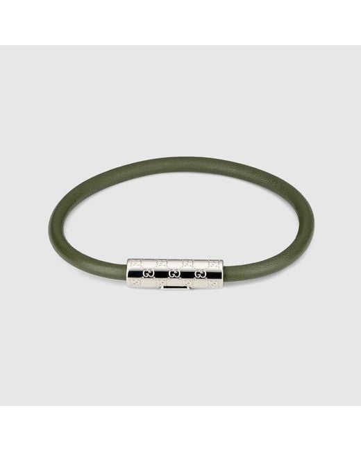 Pulsera Con Detalle De Gg, Talla Gucci de color Metallic