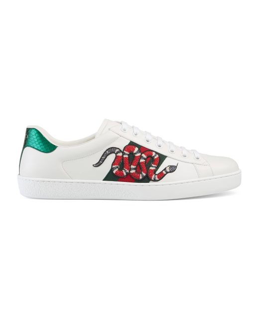 Sneaker ace uomo ricamataGucci in Pelle da Uomo colore Bianco - 55% di  sconto | Lyst
