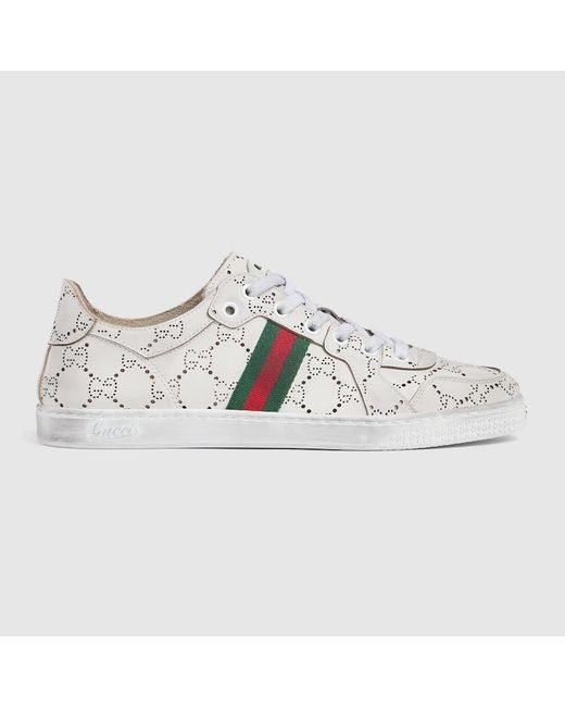 Gucci Metallic Stretch Low-Top Trainer, Uk for men