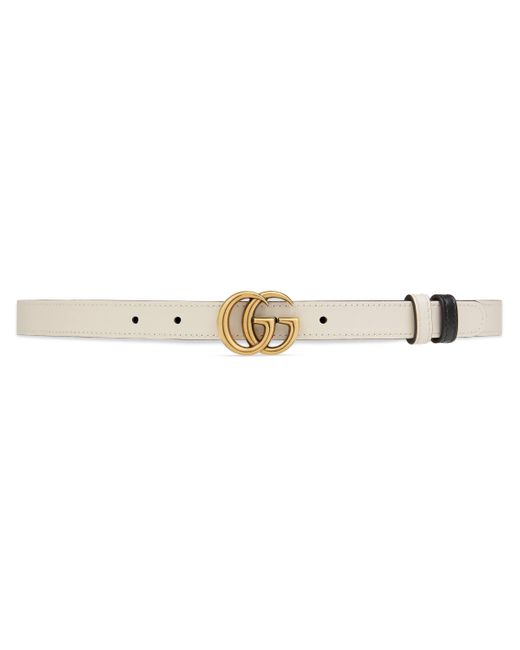 thin double g gucci belt