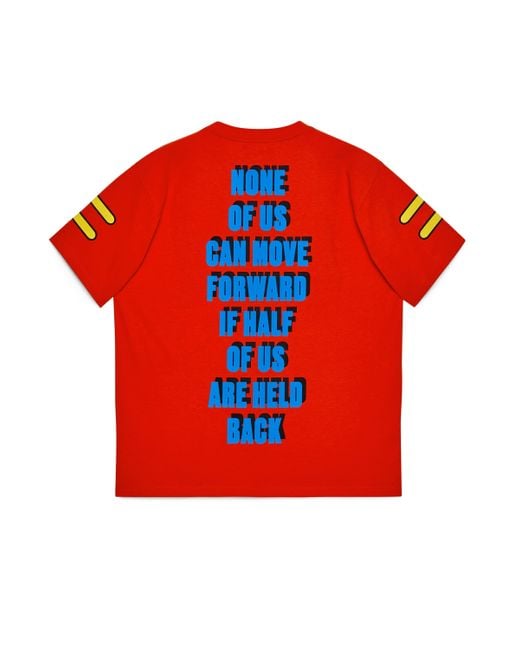 Gucci Chime For Change Cotton Printed T shirt in Red for Men Lyst