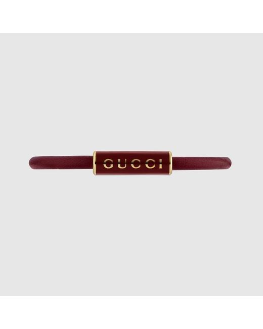 Gucci Metallic Bracelet With Enamel