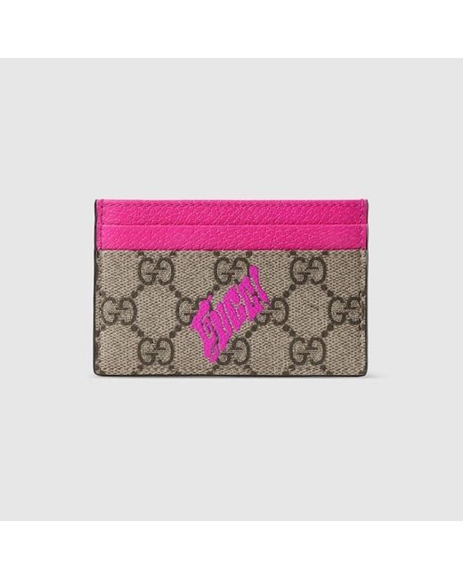 Gucci Gg Monogram Brieftasche Mit Rundum-Rv Und Print in Pink für Herren