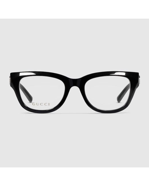 Gucci Black Geometric Optical Frame
