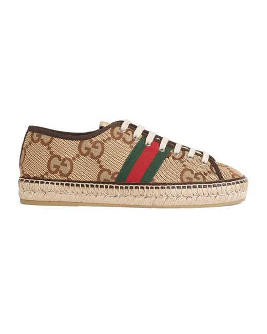 Gucci Natural Maxi GG Espadrilles With Web for men