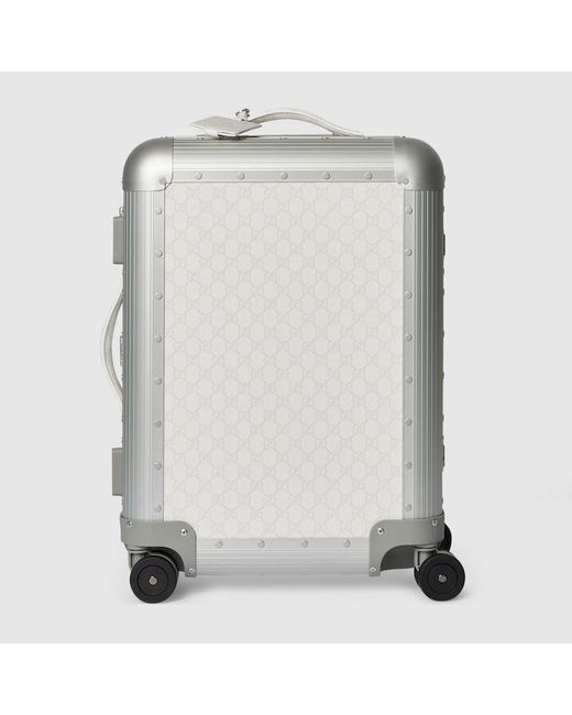 Gucci Gray Porter Cabin Plus Trolley, Metal for men