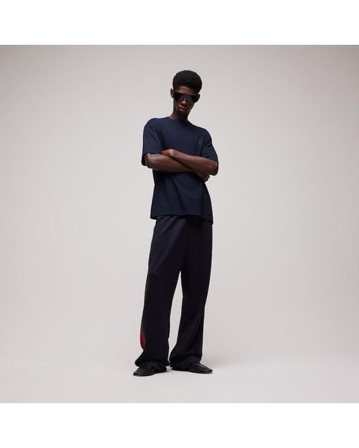 Gucci Blue Cotton Silk Jersey T-Shirt With Embroidery for men