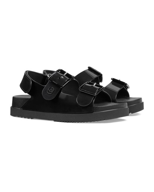 Gucci Mini Double G Sandal Off-White Rubber