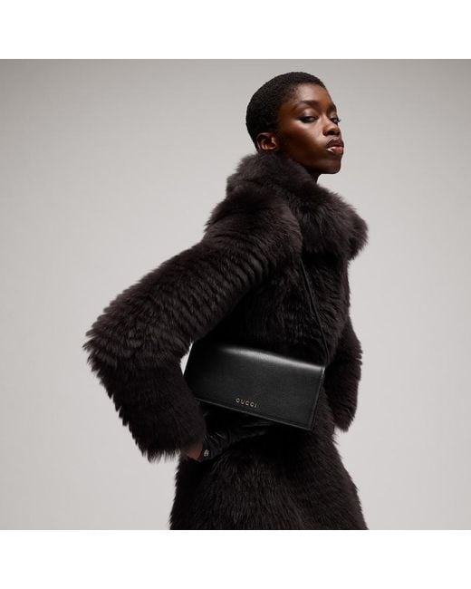 Gucci Black Mini Bag With Lettering