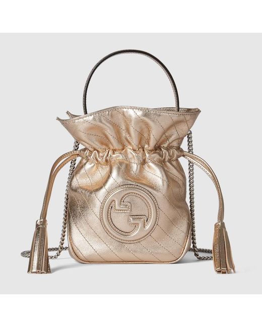 Gucci Natural Blondie Mini Bucket Bag