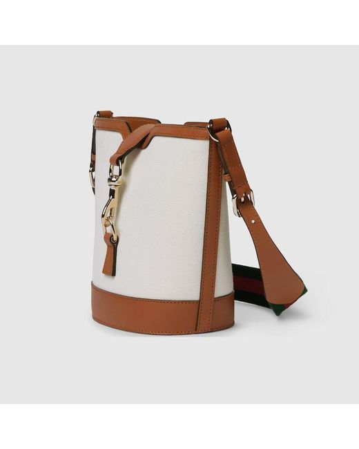 Gucci White Mini Bucket Shoulder Bag