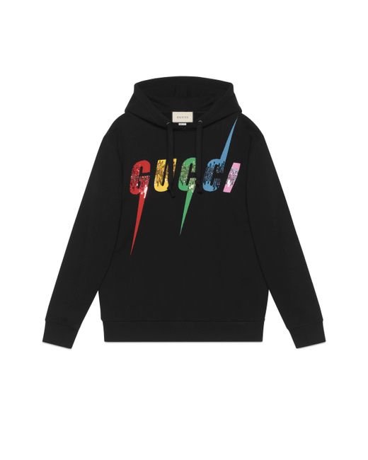 Gucci Black Oversize Sweatshirt With Blade
