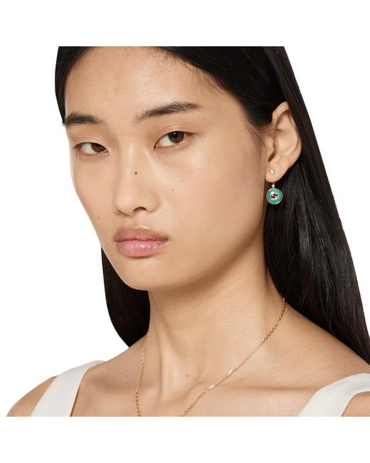 Gucci Blue Interlocking Ohrringe 18 Karat