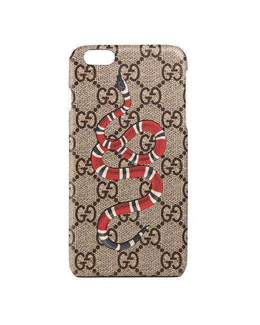 Gucci Canvas Snake Print Iphone 6 Plus Case in Black | Lyst