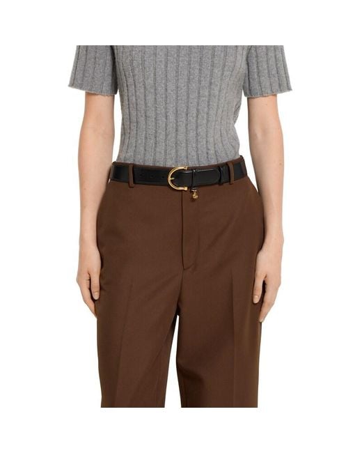 Ceinture Avec Boucle Étrier, Taille 100 Gucci en coloris Black