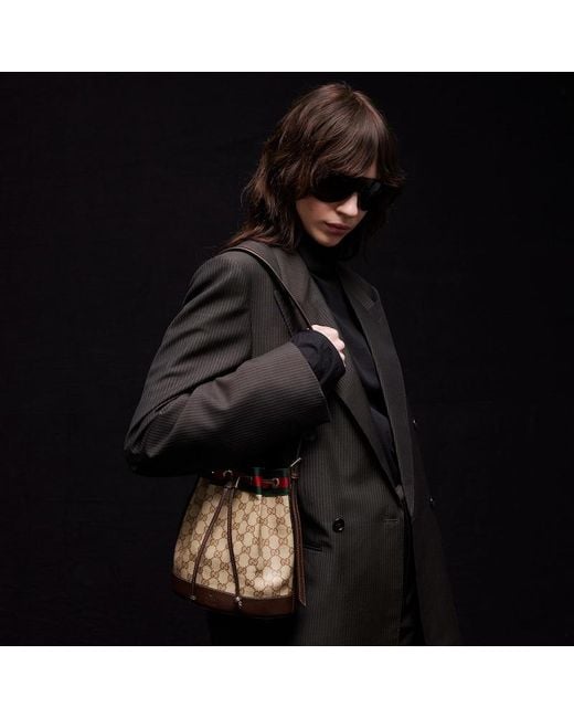 Gucci Brown Venice Small Bucket Bag