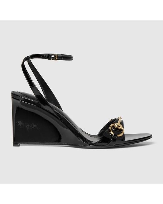 Gucci Black Donna Wedge Sandal, Uk