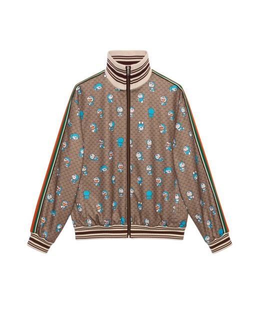 Gucci Natural Doraemon X GG Zip-up Jacket for men