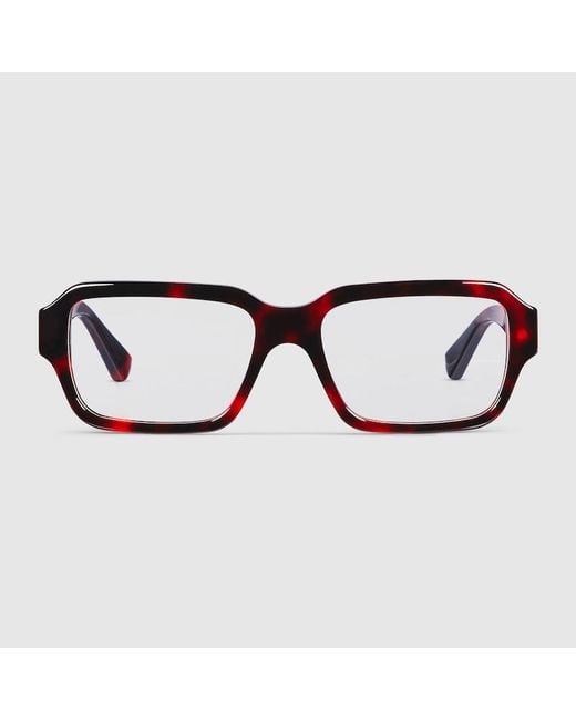 Gucci Brown Rectangular Frame Sunglasses for men